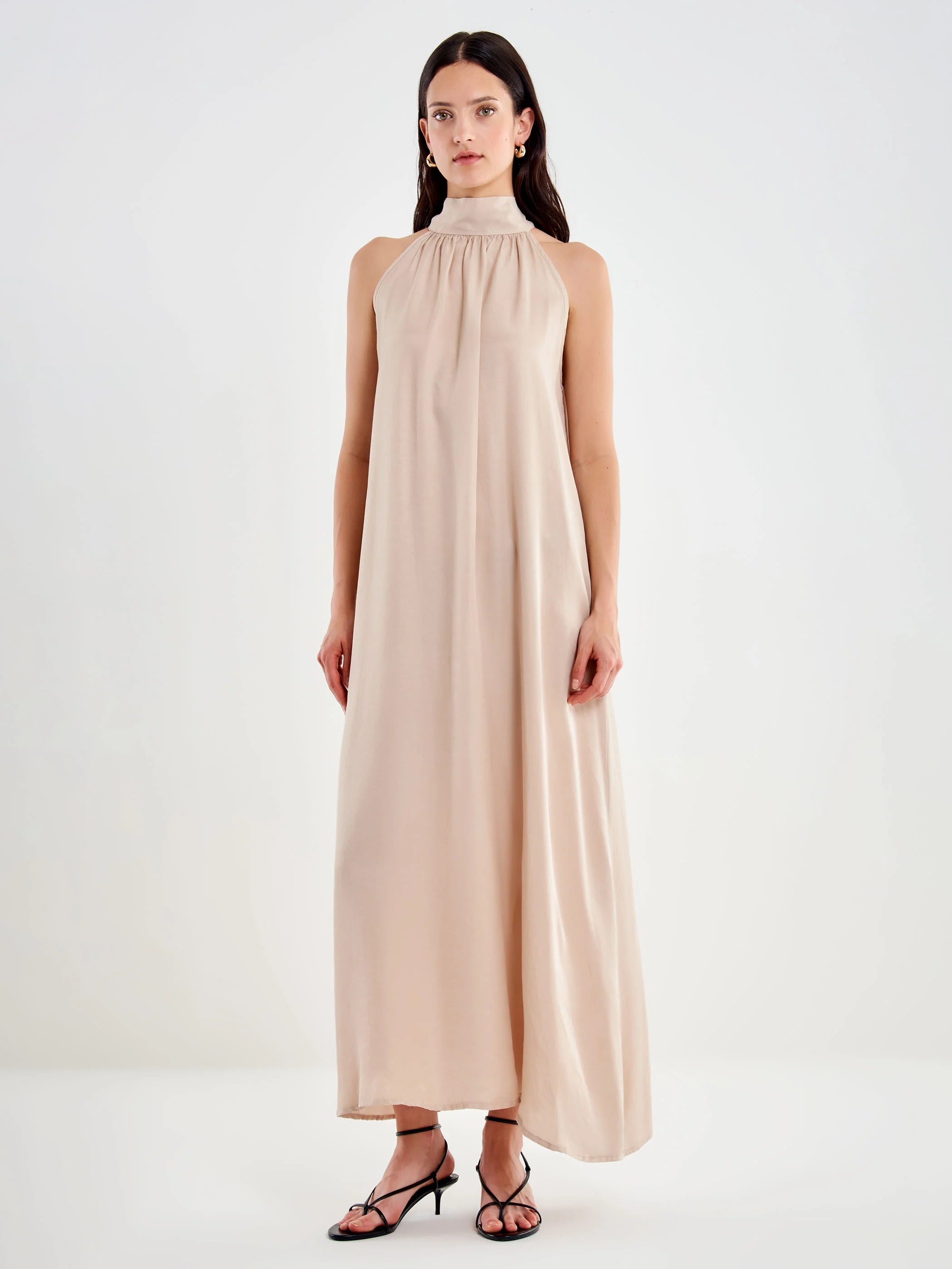 Abito Satin Fiocco sul Retro