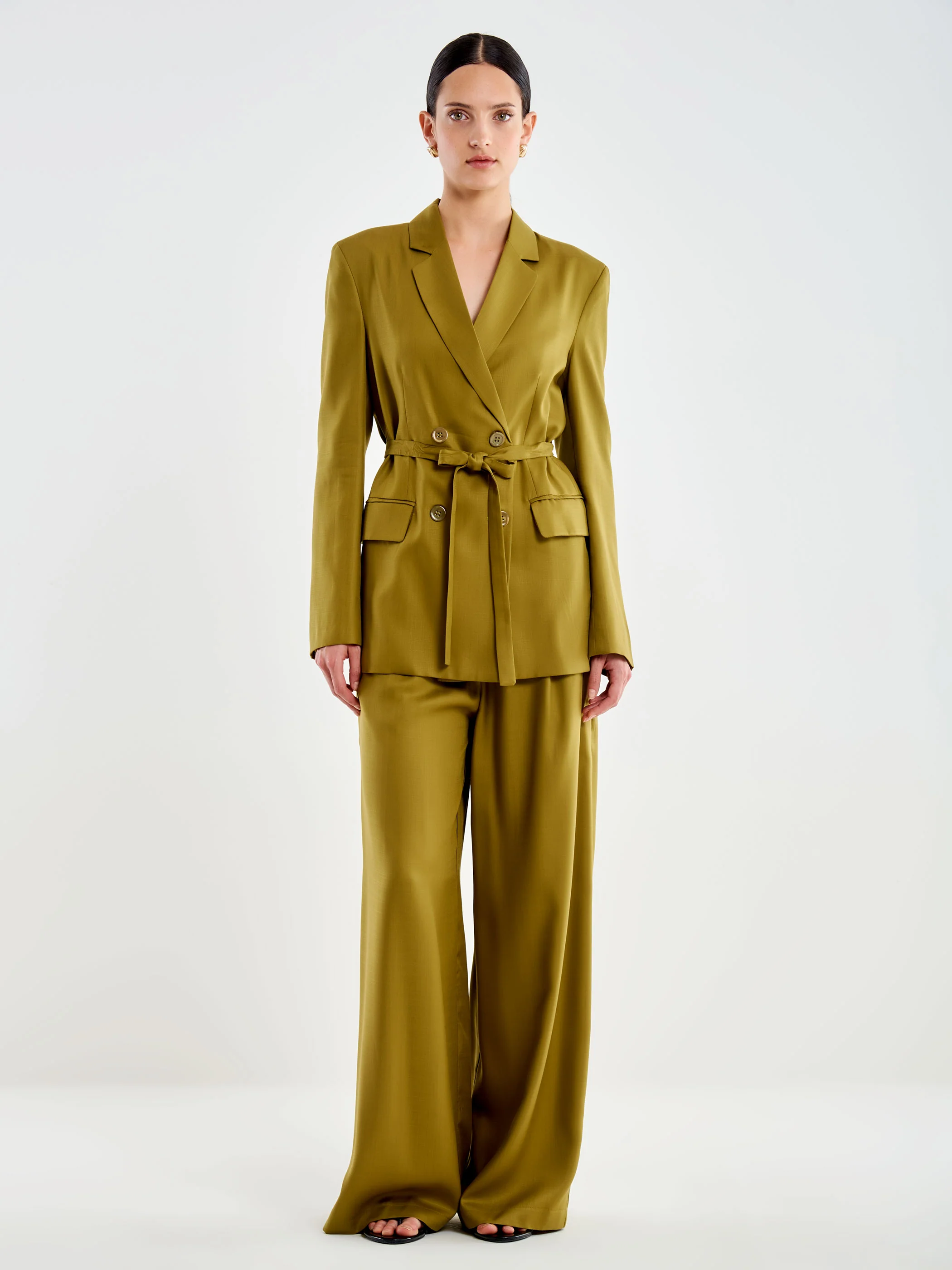 Blazer Doppiopetto con Cintura
