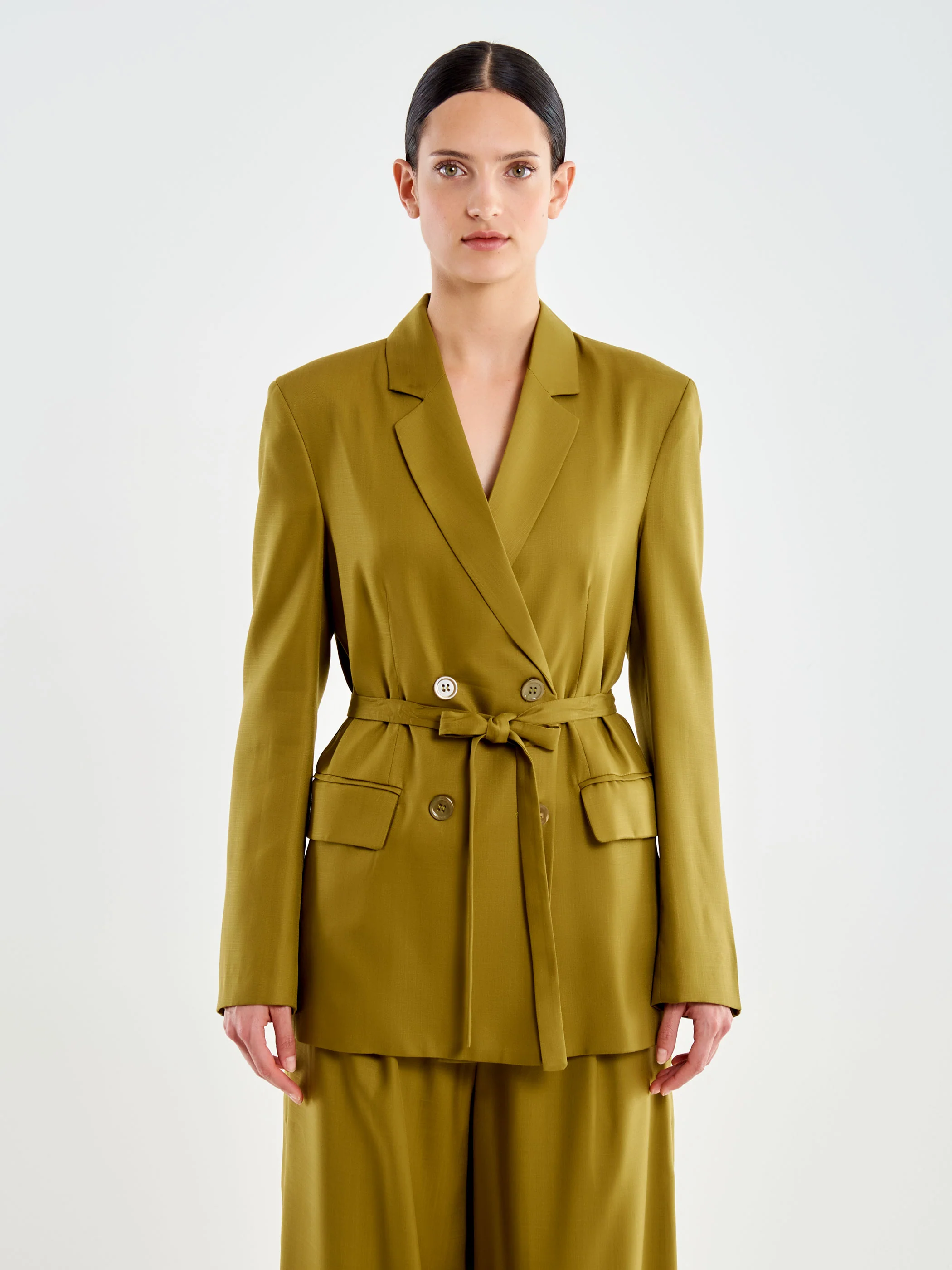 Blazer Doppiopetto con Cintura - Image 2