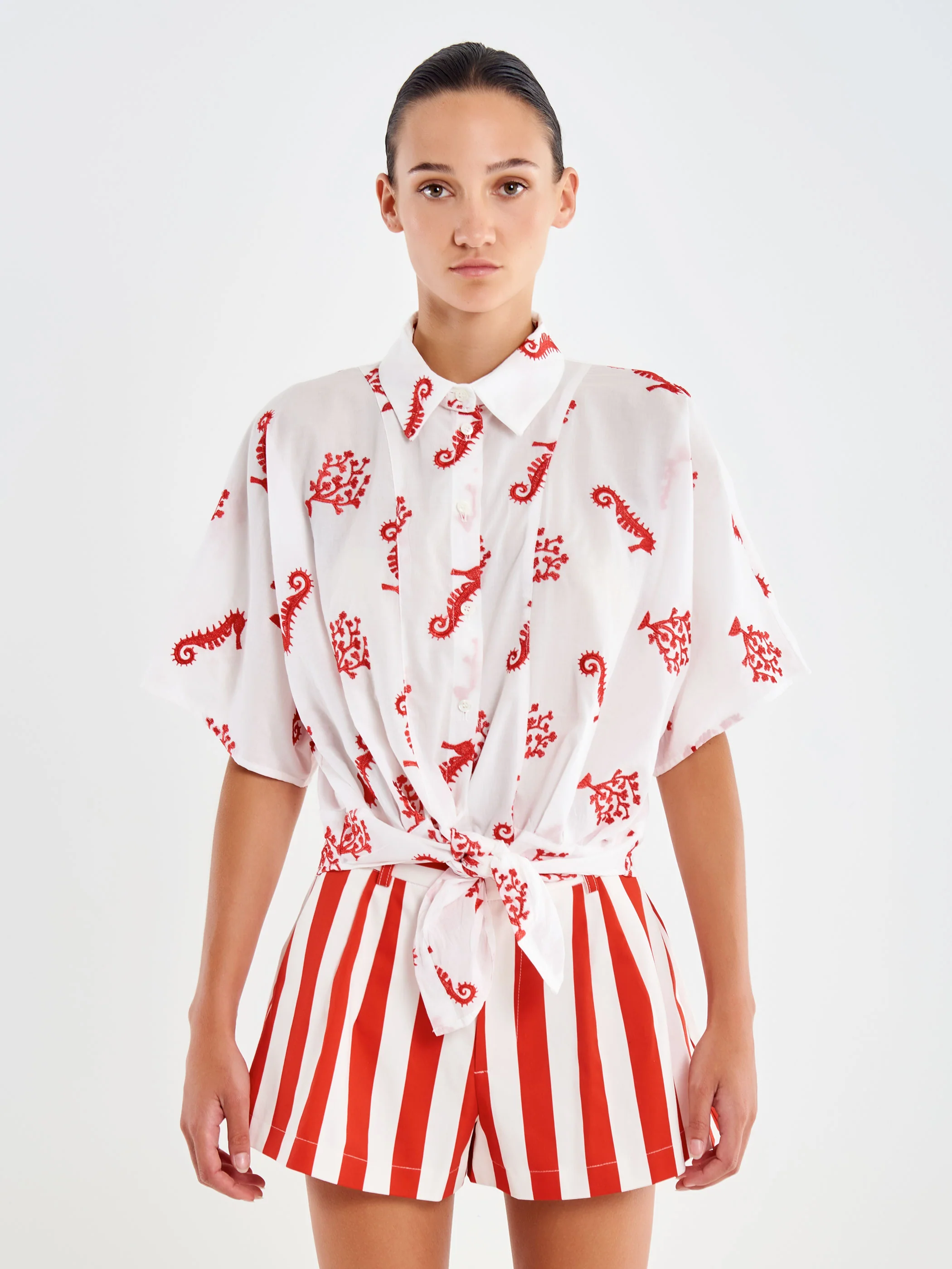 Camicia in Fantasia con Nodo - Image 2