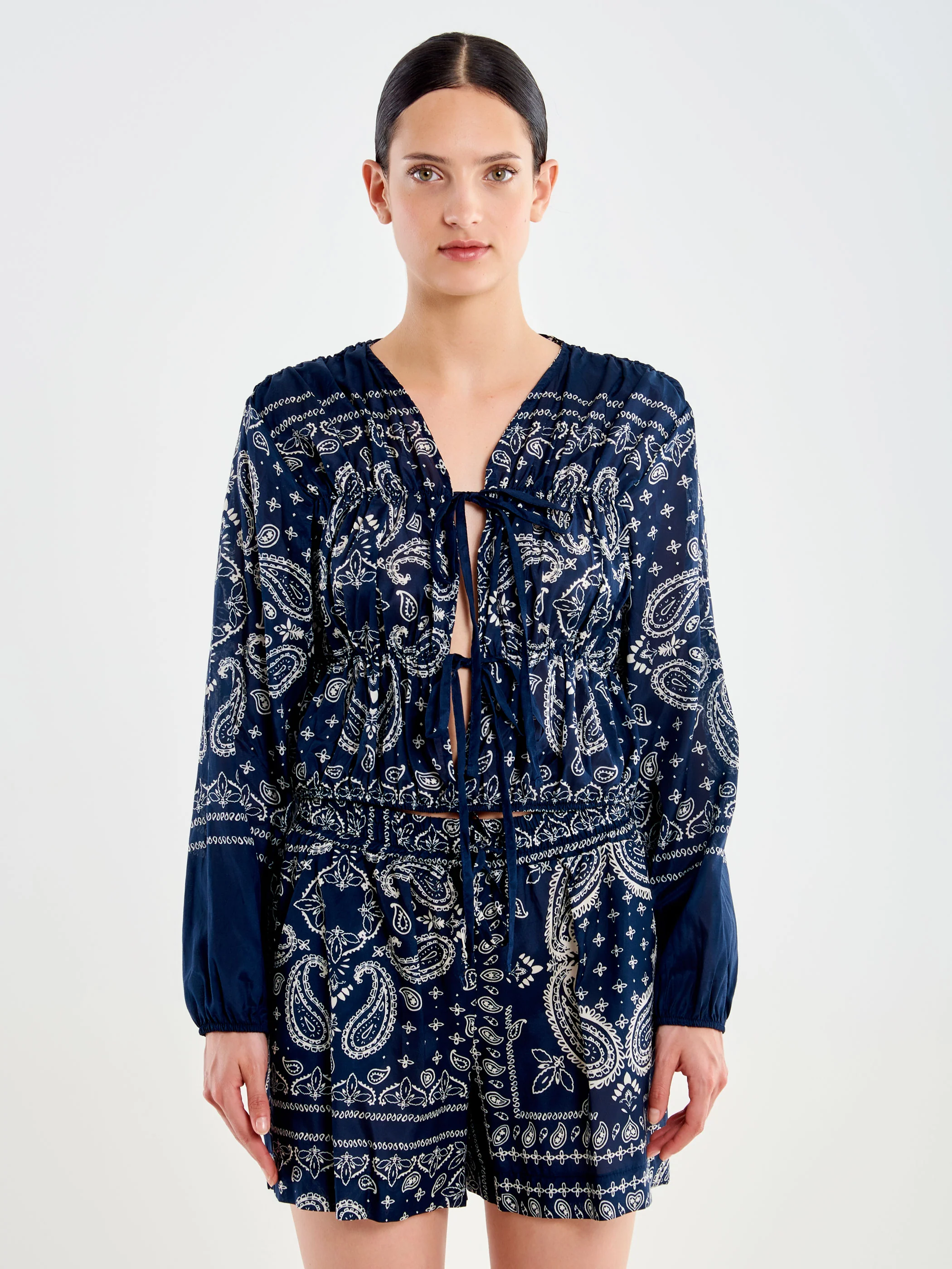 Camicia Stampa Bandana con Laccetti - Image 2