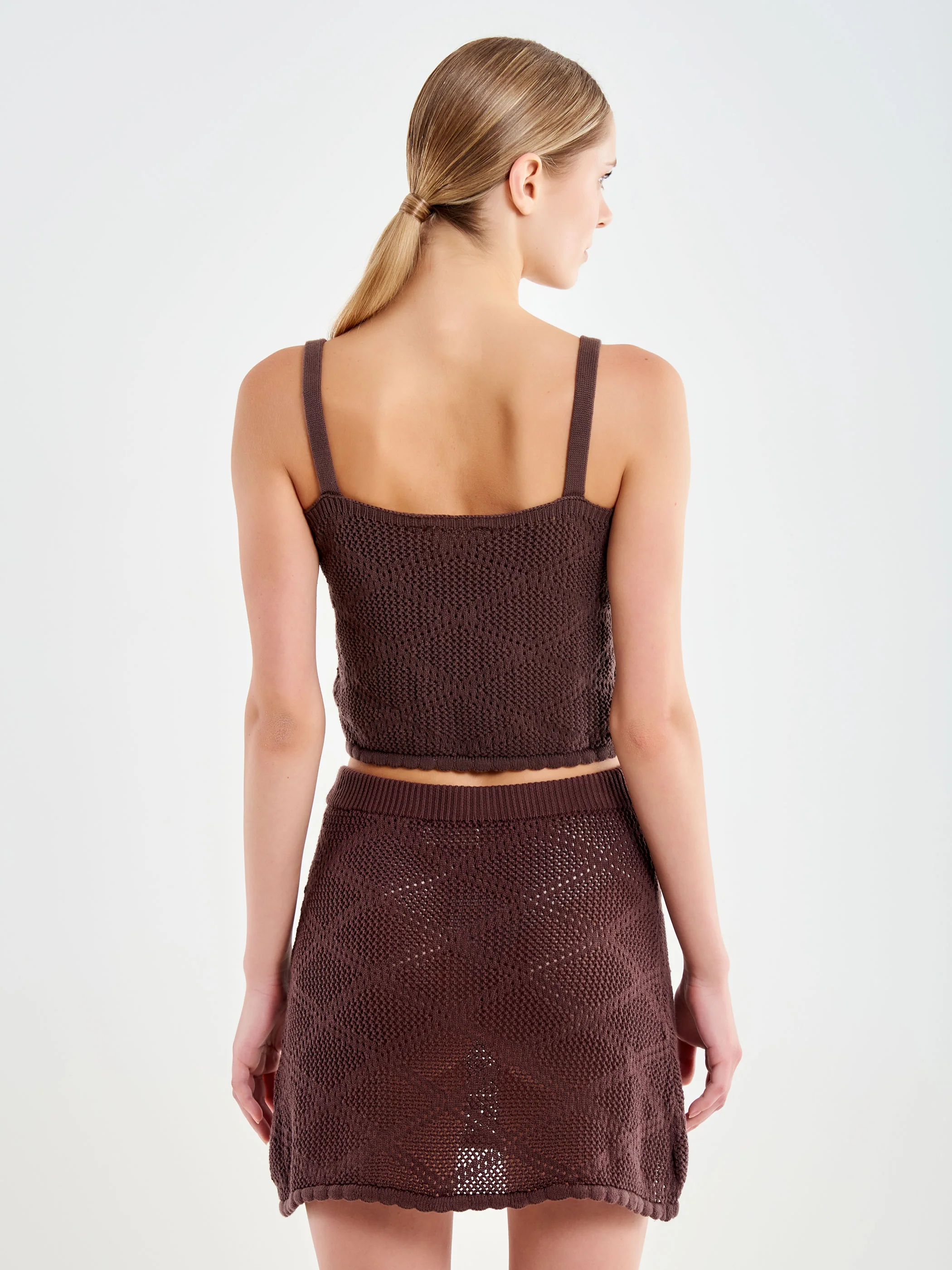 Crop Top con Spalline in Maglia - Image 3