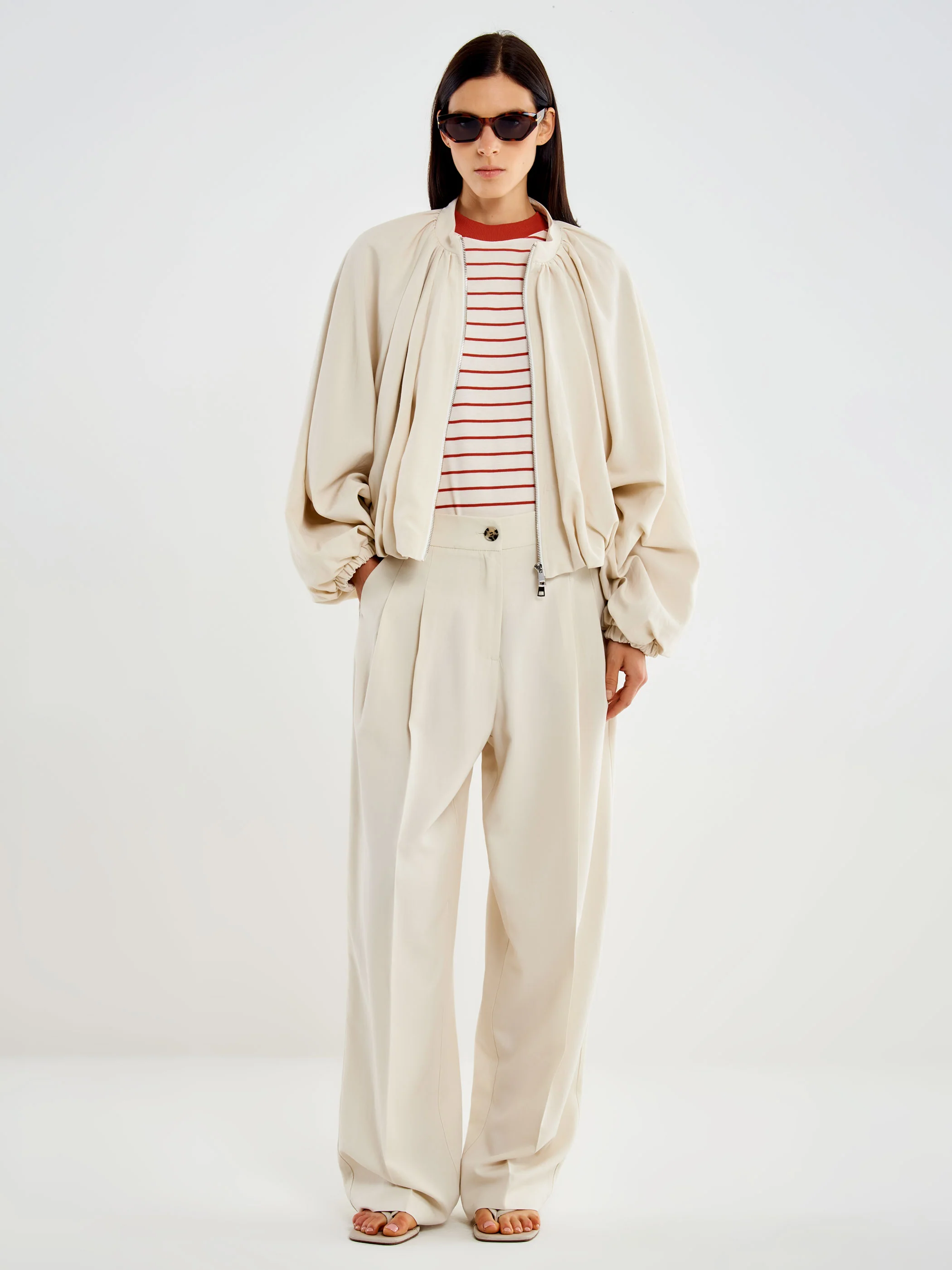 Pantalone Ampio Viscosa Lino