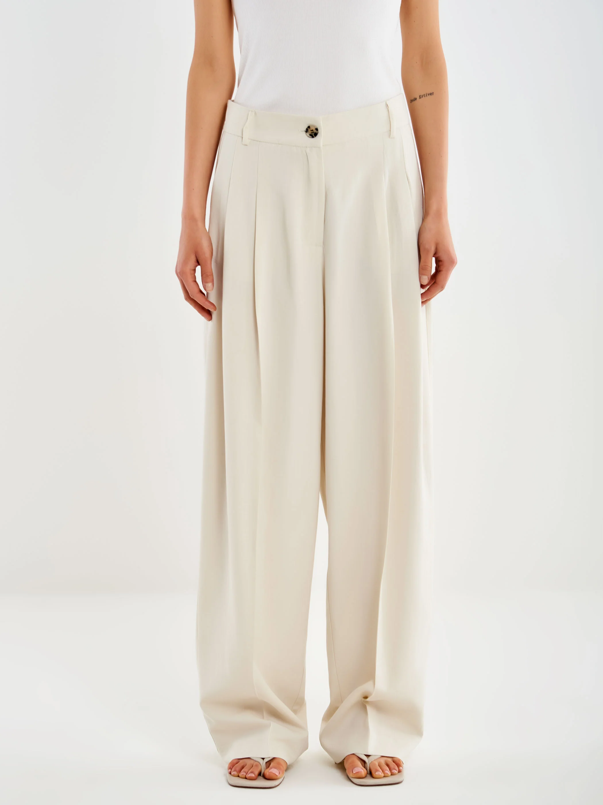 Pantalone Ampio Viscosa Lino - Image 2