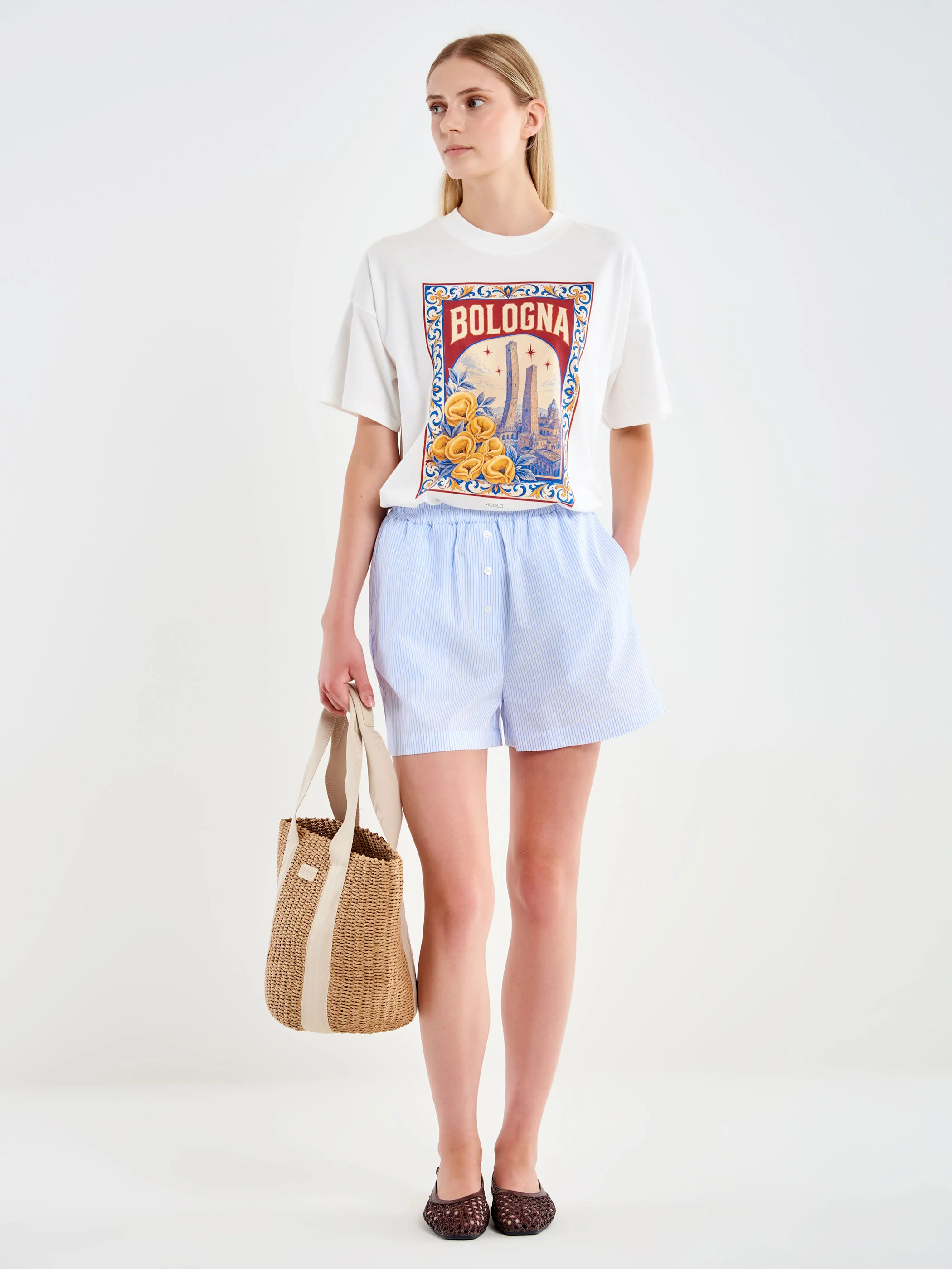 Shorts Pigiama con Bottoncini